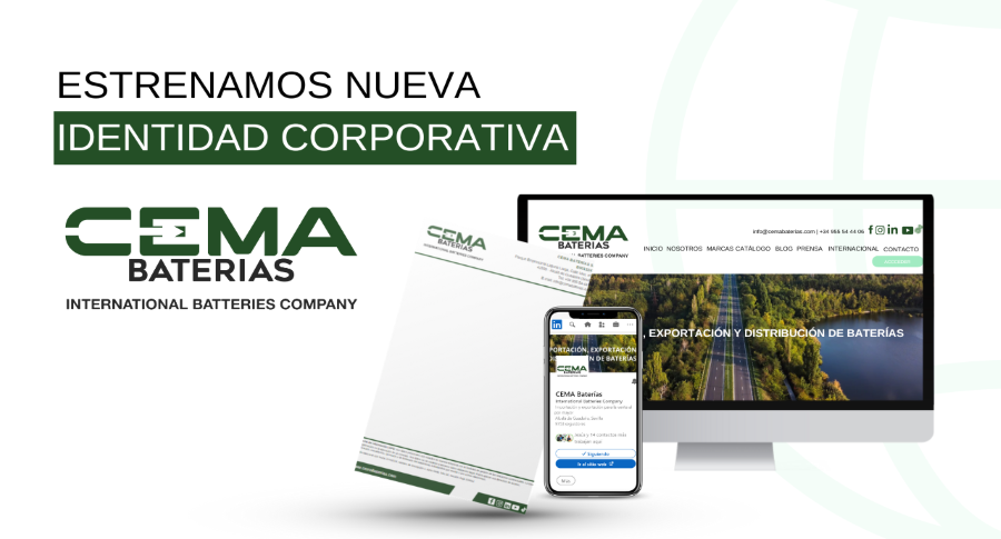 CEMA Baterías renueva su identidad corporativa 